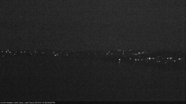 Lake Travis webcam, January 14, 2019 5:30 PM CT