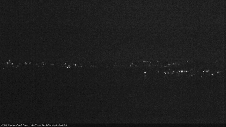 Lake Travis webcam, January 14, 2019 5:40 PM CT