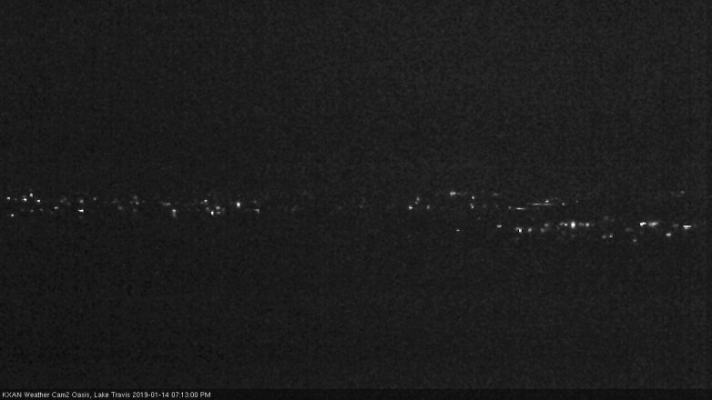 Lake Travis webcam, January 14, 2019 6:15 PM CT