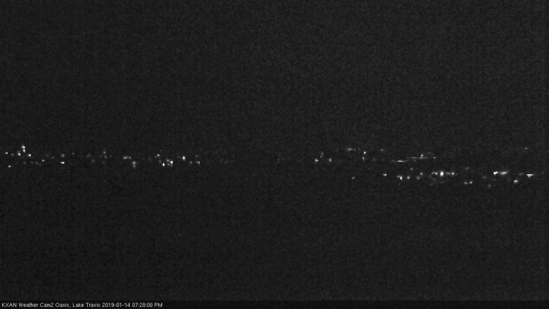 Lake Travis webcam, January 14, 2019 6:30 PM CT