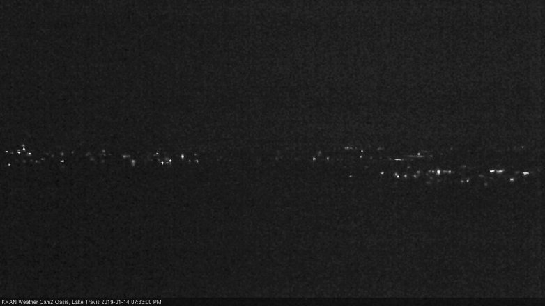 Lake Travis webcam, January 14, 2019 6:35 PM CT