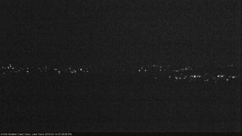 Lake Travis webcam, January 14, 2019 6:40 PM CT
