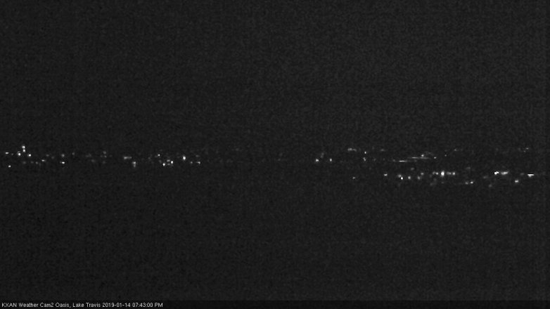 Lake Travis webcam, January 14, 2019 6:45 PM CT
