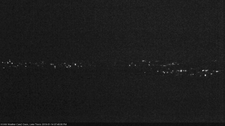 Lake Travis webcam, January 14, 2019 6:50 PM CT