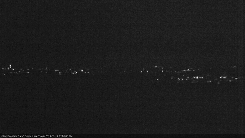 Lake Travis webcam, January 14, 2019 6:55 PM CT