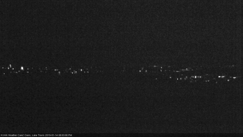 Lake Travis webcam, January 14, 2019 7:05 PM CT