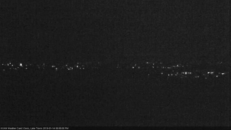 Lake Travis webcam, January 14, 2019 7:10 PM CT