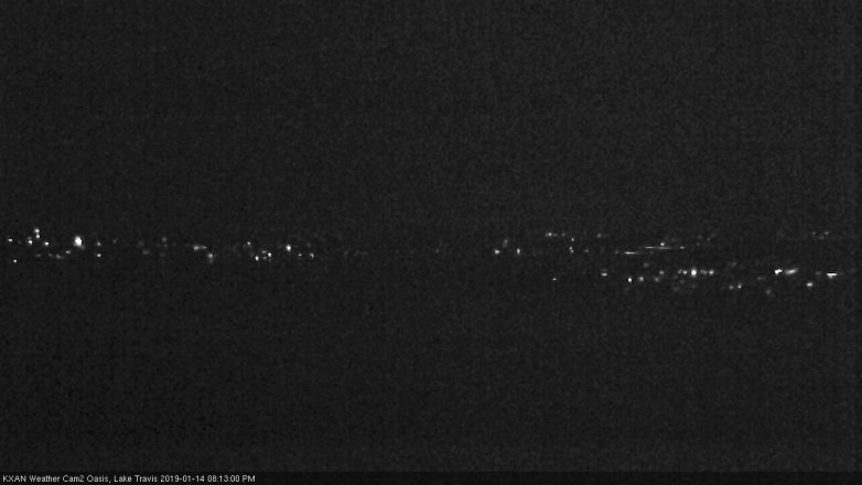Lake Travis webcam, January 14, 2019 7:15 PM CT