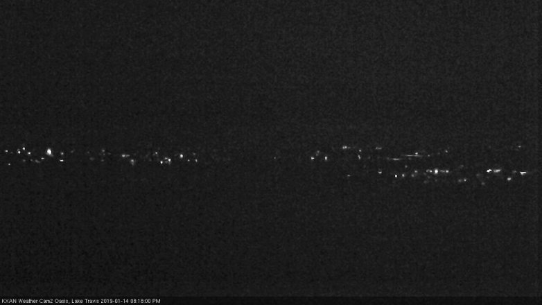 Lake Travis webcam, January 14, 2019 7:20 PM CT