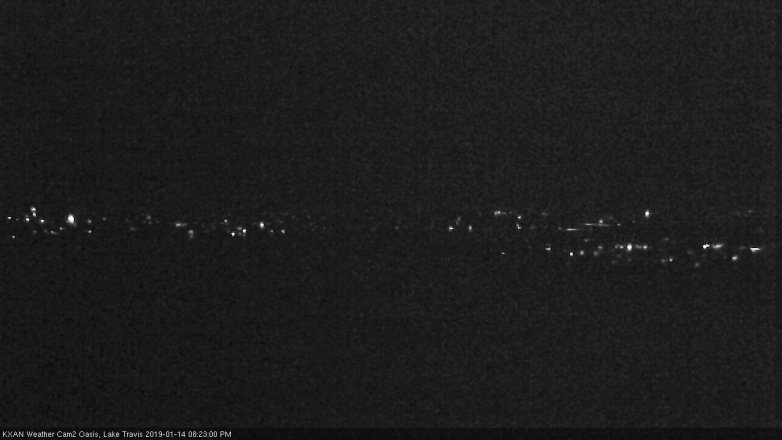 Lake Travis webcam, January 14, 2019 7:25 PM CT