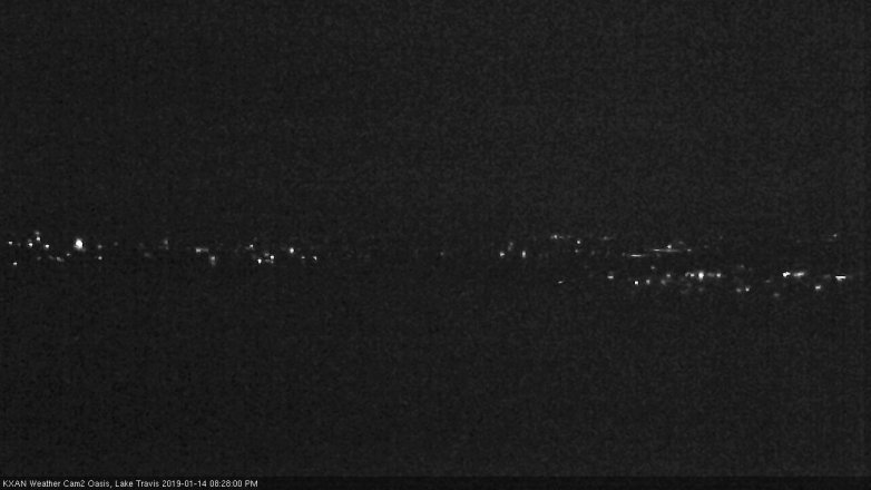Lake Travis webcam, January 14, 2019 7:30 PM CT