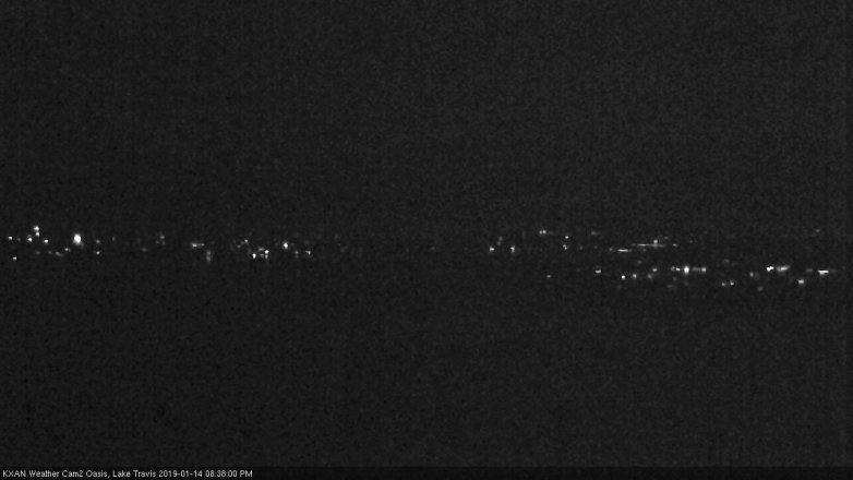 Lake Travis webcam, January 14, 2019 7:40 PM CT