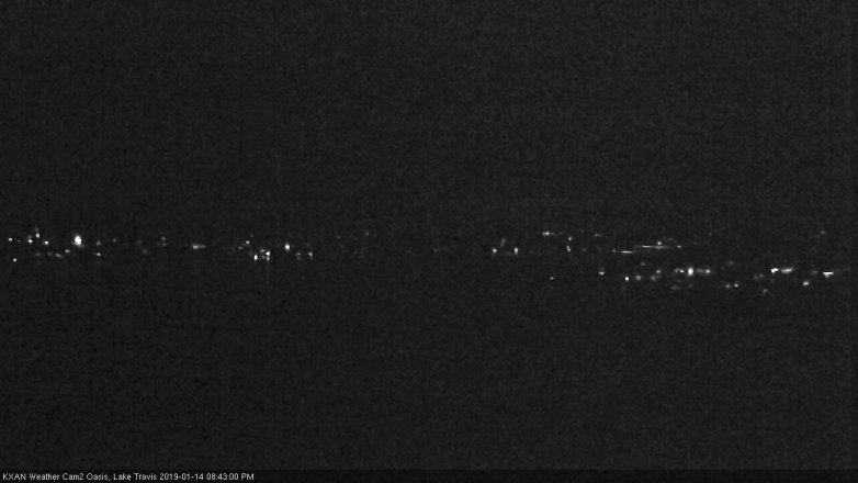 Lake Travis webcam, January 14, 2019 7:45 PM CT