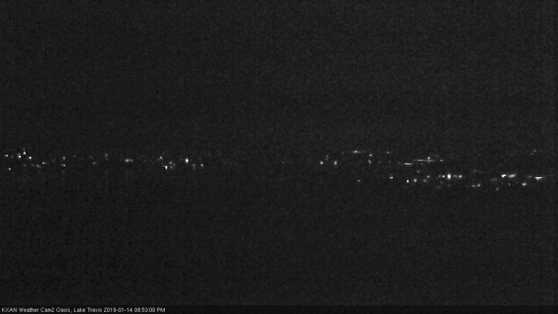 Lake Travis webcam, January 14, 2019 7:55 PM CT