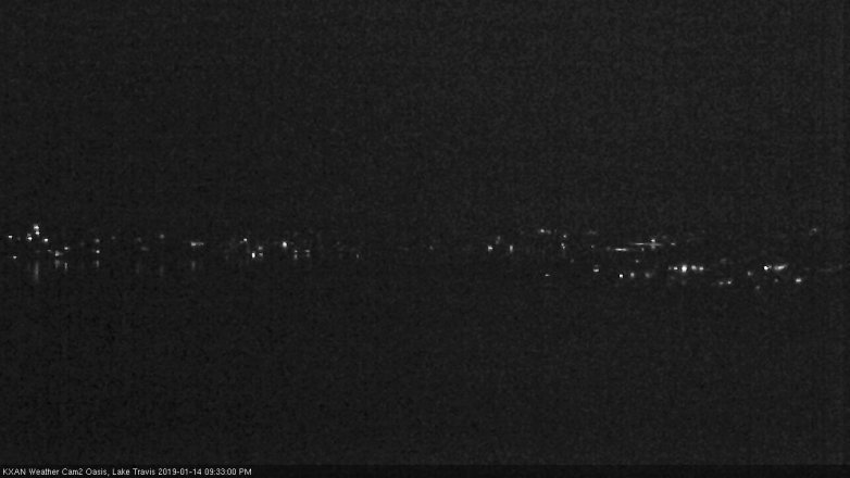 Lake Travis webcam, January 14, 2019 8:35 PM CT