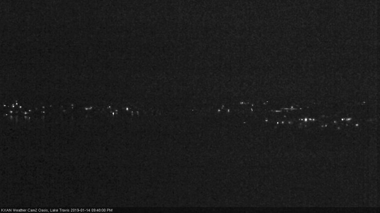 Lake Travis webcam, January 14, 2019 8:50 PM CT