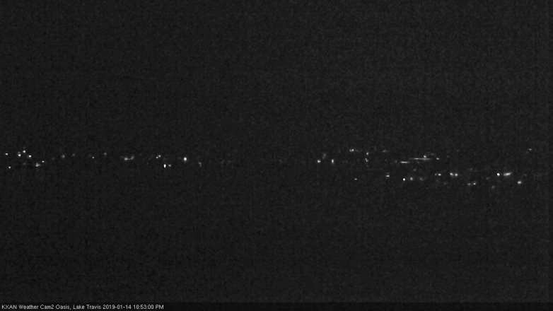 Lake Travis webcam, January 14, 2019 9:55 PM CT