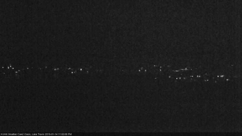 Lake Travis webcam, January 14, 2019 10:05 PM CT