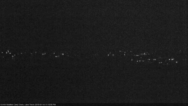 Lake Travis webcam, January 14, 2019 10:20 PM CT