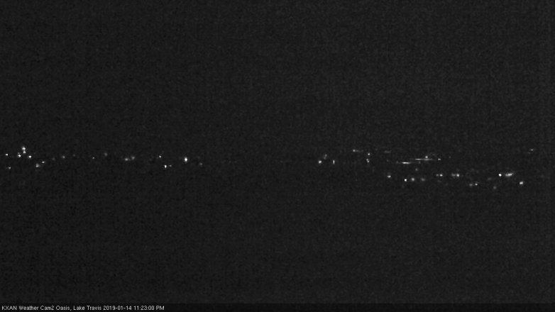 Lake Travis webcam, January 14, 2019 10:25 PM CT