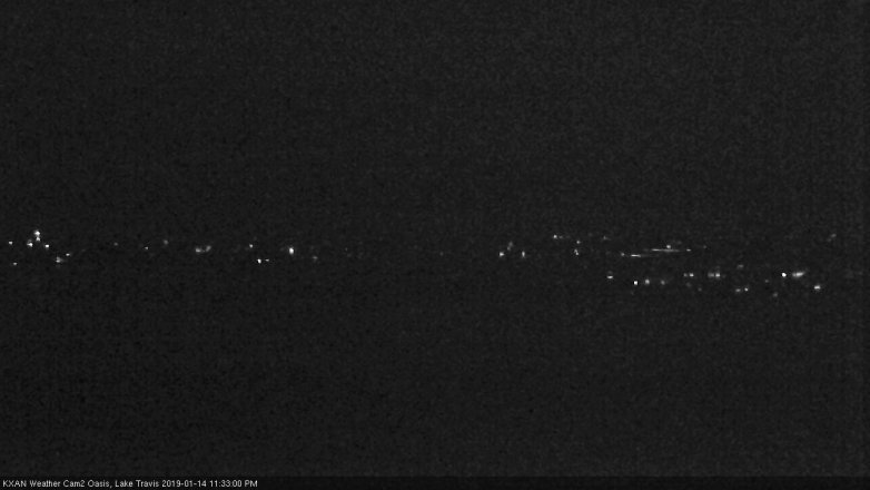 Lake Travis webcam, January 14, 2019 10:35 PM CT