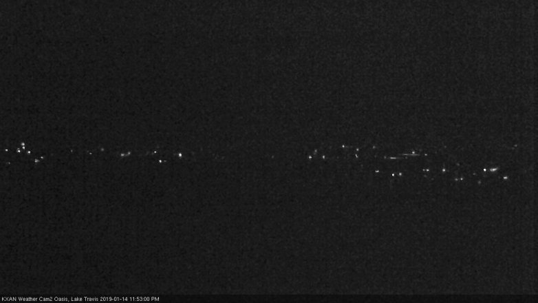 Lake Travis webcam, January 14, 2019 10:55 PM CT