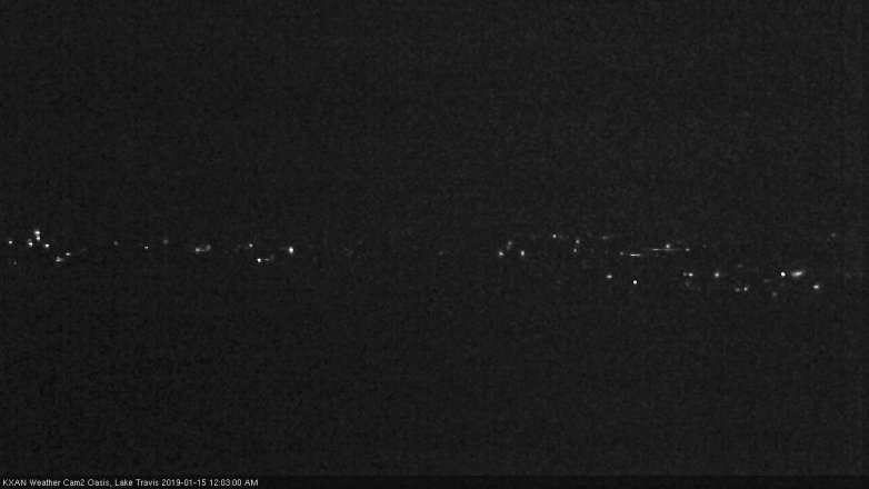 Lake Travis webcam, January 14, 2019 11:05 PM CT
