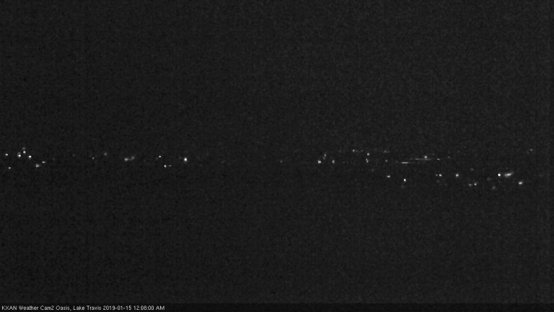Lake Travis webcam, January 14, 2019 11:10 PM CT