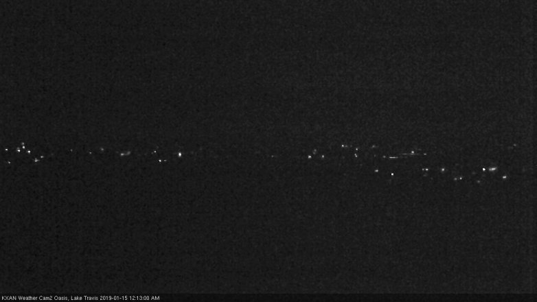 Lake Travis webcam, January 14, 2019 11:15 PM CT