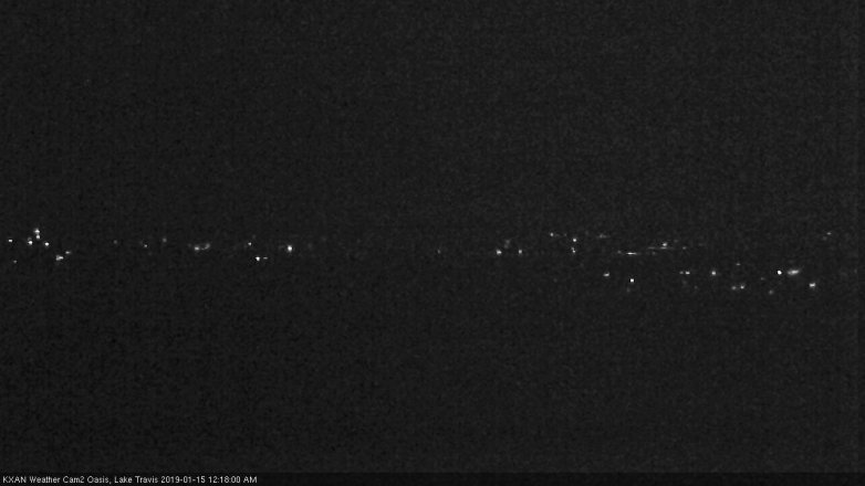 Lake Travis webcam, January 14, 2019 11:20 PM CT