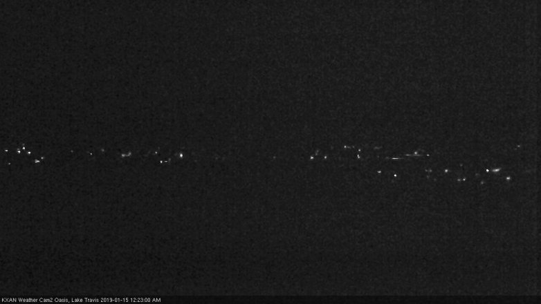 Lake Travis webcam, January 14, 2019 11:25 PM CT