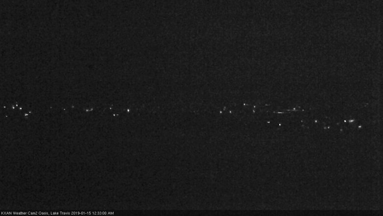 Lake Travis webcam, January 14, 2019 11:35 PM CT