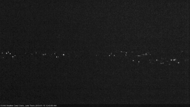 Lake Travis webcam, January 14, 2019 11:45 PM CT