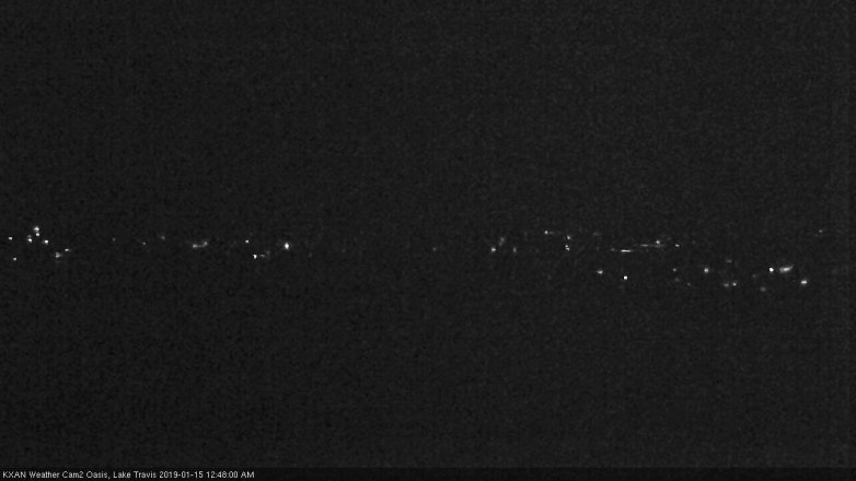 Lake Travis webcam, January 14, 2019 11:50 PM CT