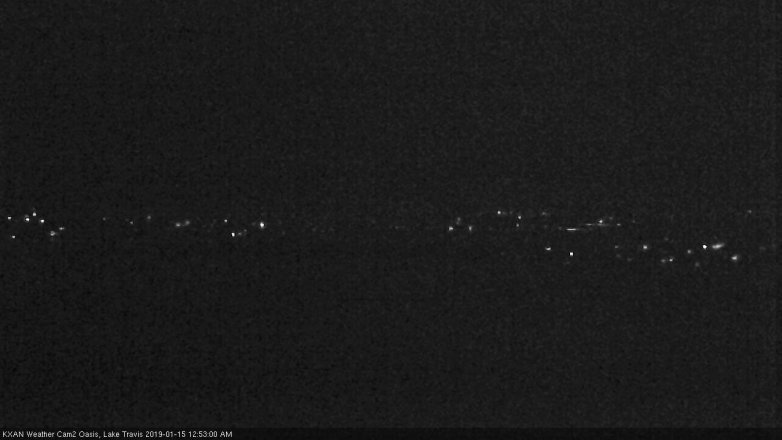 Lake Travis webcam, January 14, 2019 11:55 PM CT