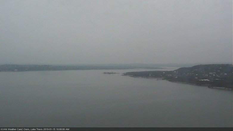 Lake Travis webcam, January 15, 2019 9:10 AM CT