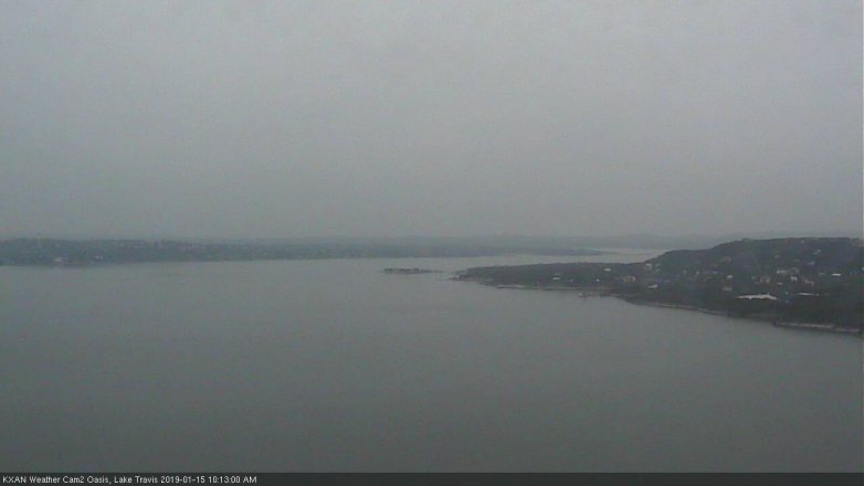 Lake Travis webcam, January 15, 2019 9:15 AM CT