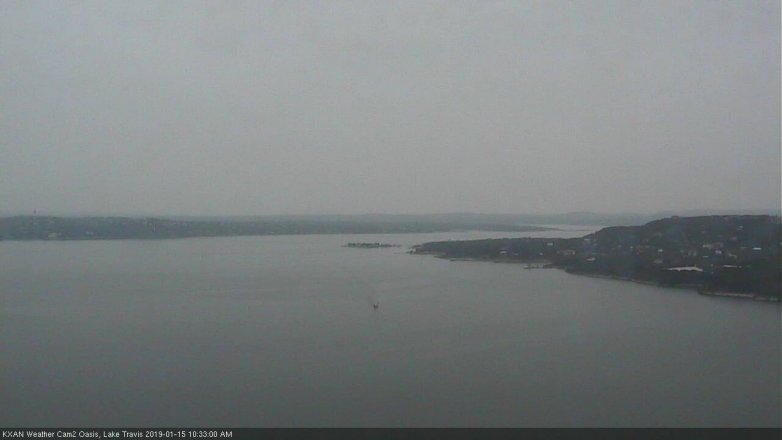 Lake Travis webcam, January 15, 2019 9:35 AM CT