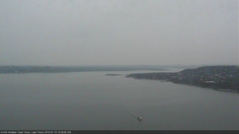 Lake Travis webcam, January 15, 2019 9:40 AM CT