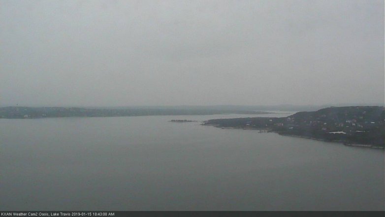 Lake Travis webcam, January 15, 2019 9:45 AM CT