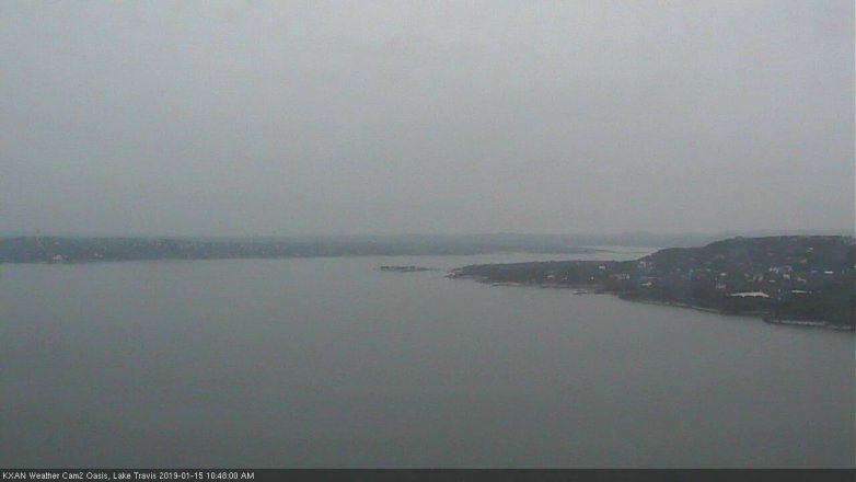 Lake Travis webcam, January 15, 2019 9:50 AM CT