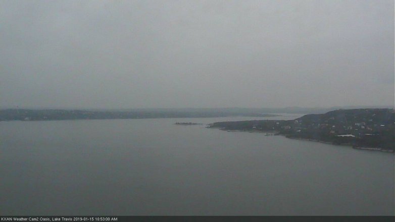 Lake Travis webcam, January 15, 2019 9:55 AM CT