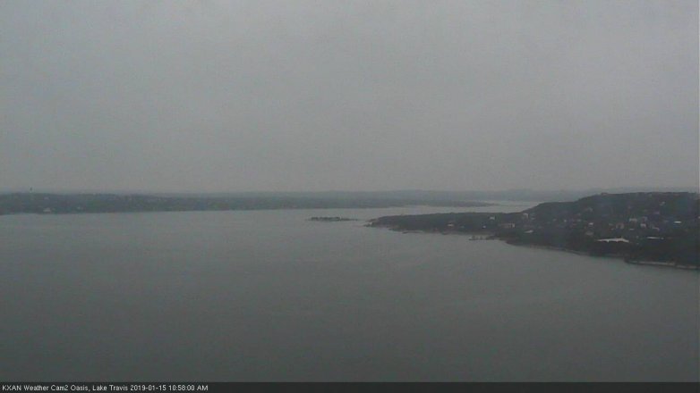Lake Travis webcam, January 15, 2019 10:00 AM CT