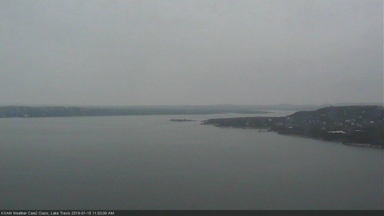 Lake Travis webcam, January 15, 2019 10:05 AM CT