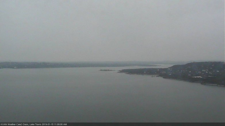 Lake Travis webcam, January 15, 2019 10:10 AM CT