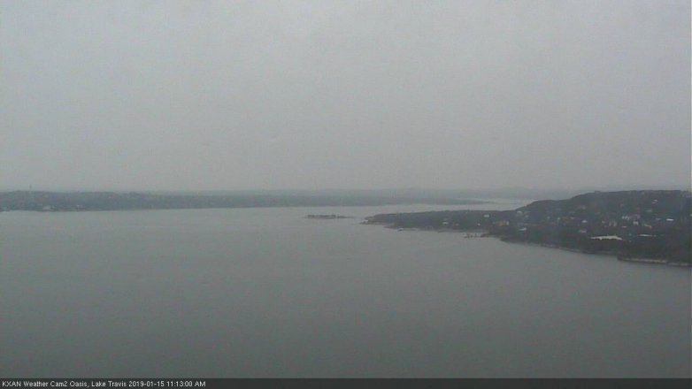 Lake Travis webcam, January 15, 2019 10:15 AM CT