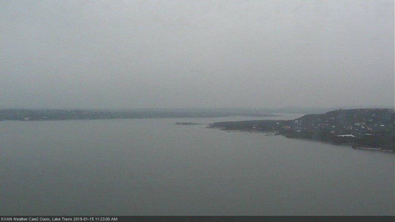 Lake Travis webcam, January 15, 2019 10:25 AM CT