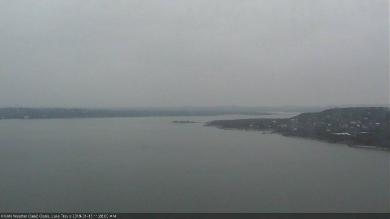 Lake Travis webcam, January 15, 2019 10:30 AM CT