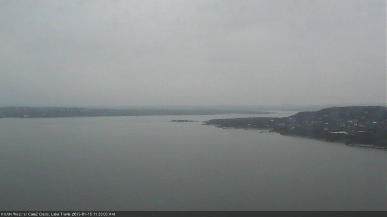 Lake Travis webcam, January 15, 2019 10:35 AM CT