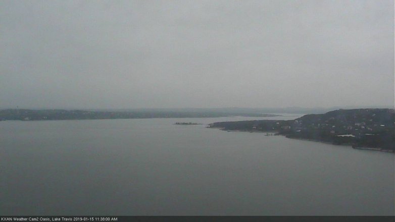 Lake Travis webcam, January 15, 2019 10:40 AM CT